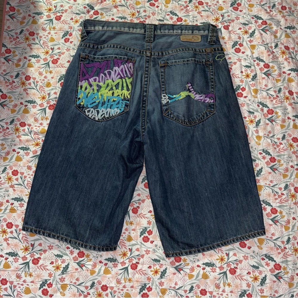 Men's Blue Denim Shorts